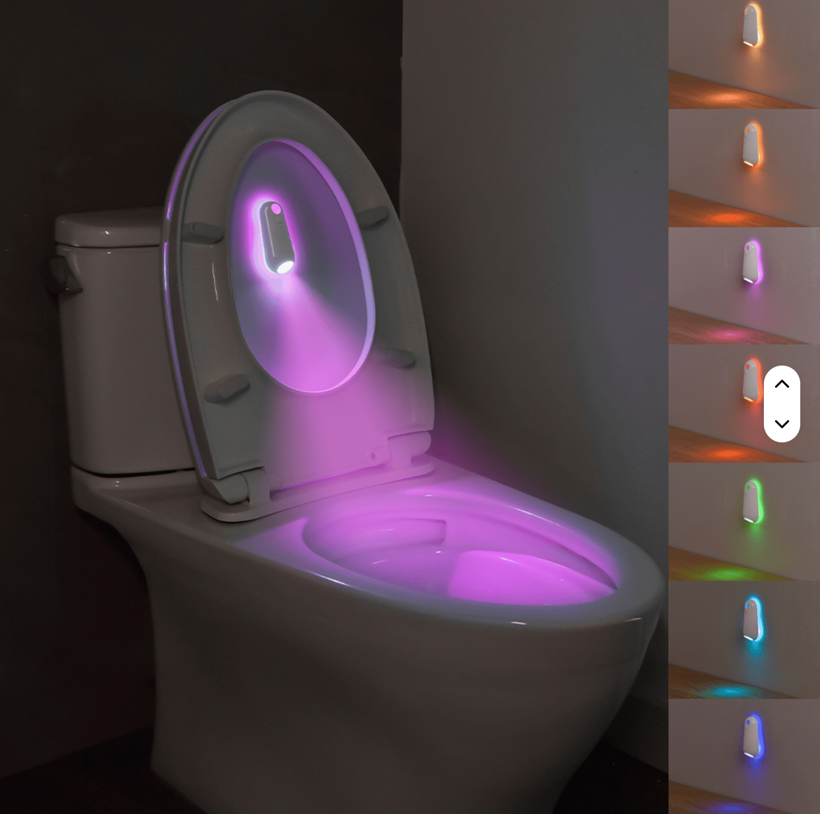LED Toilet Nachtlampje – Waterdicht & Bewegingssensor - Casteleyn