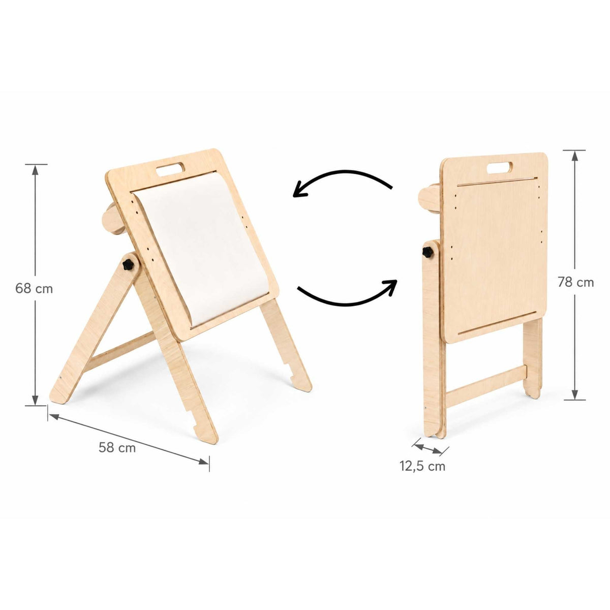 Drawing Board and Table 2in1 with Paper Roll