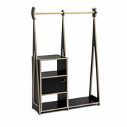 Montessori Wardrobe with Storage – Black