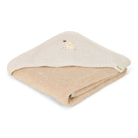Little Dutch Badcape - Beige - 75 x 75 - Newborn Naturals - Baby Bunny