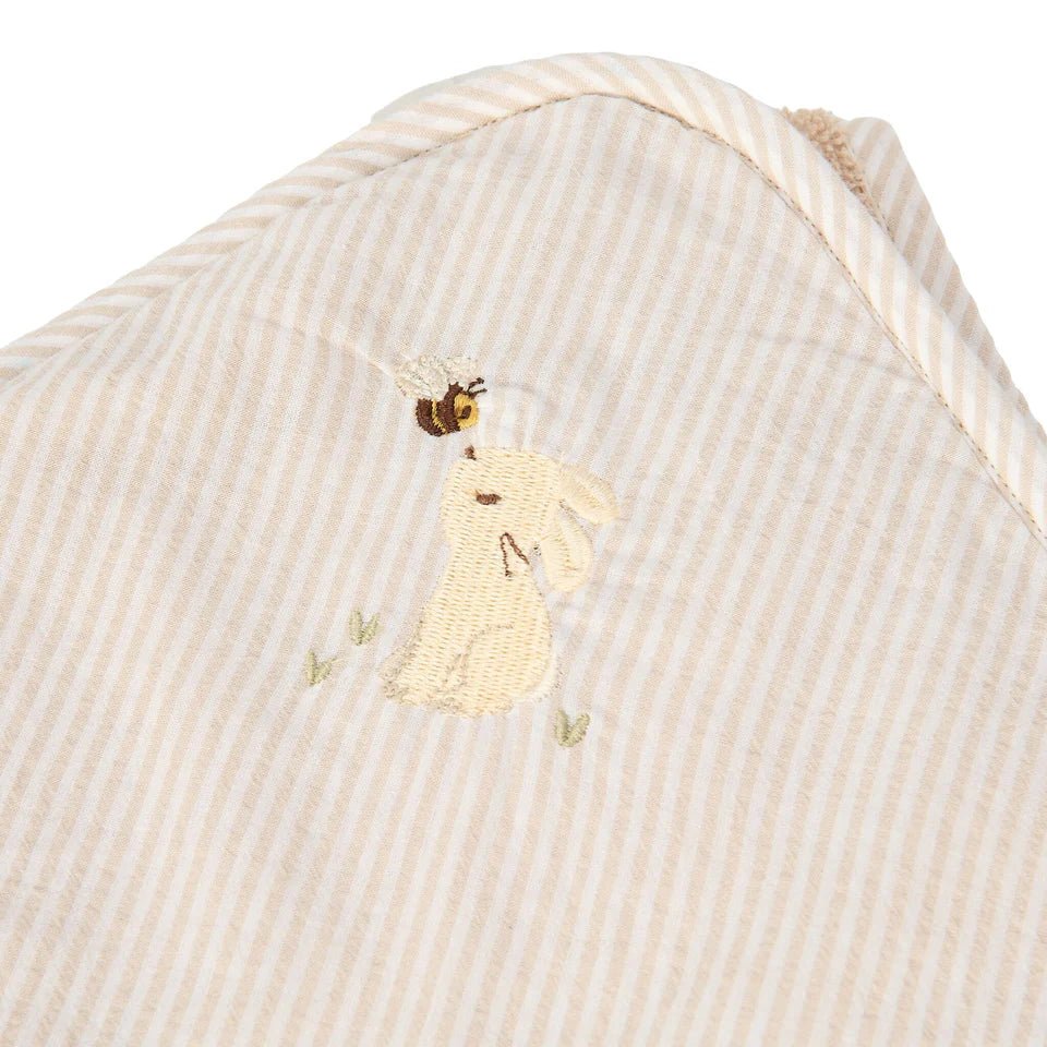 Little Dutch Badcape - Beige - 75 x 75 - Newborn Naturals - Baby Bunny - Casteleyn