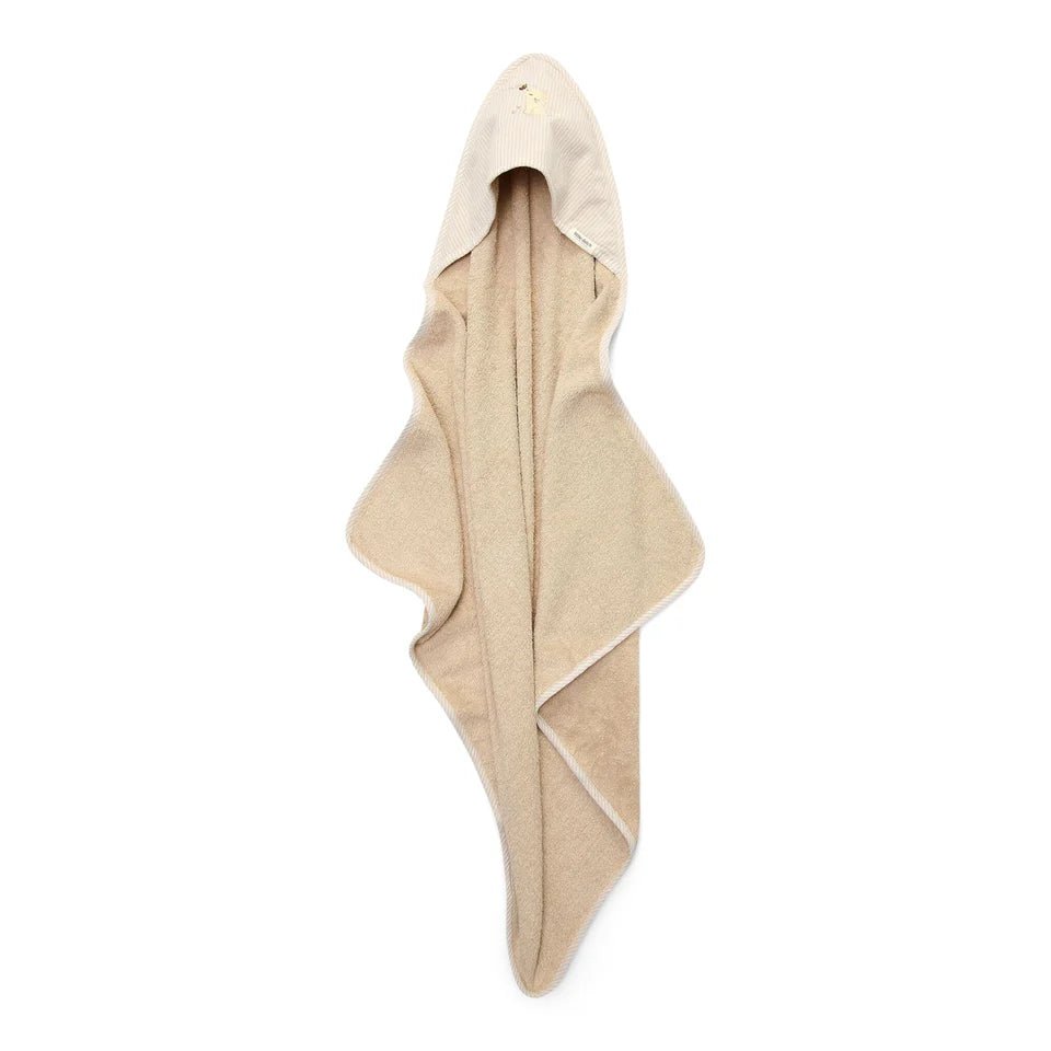 Little Dutch Badcape - Beige - 75 x 75 - Newborn Naturals - Baby Bunny - Casteleyn