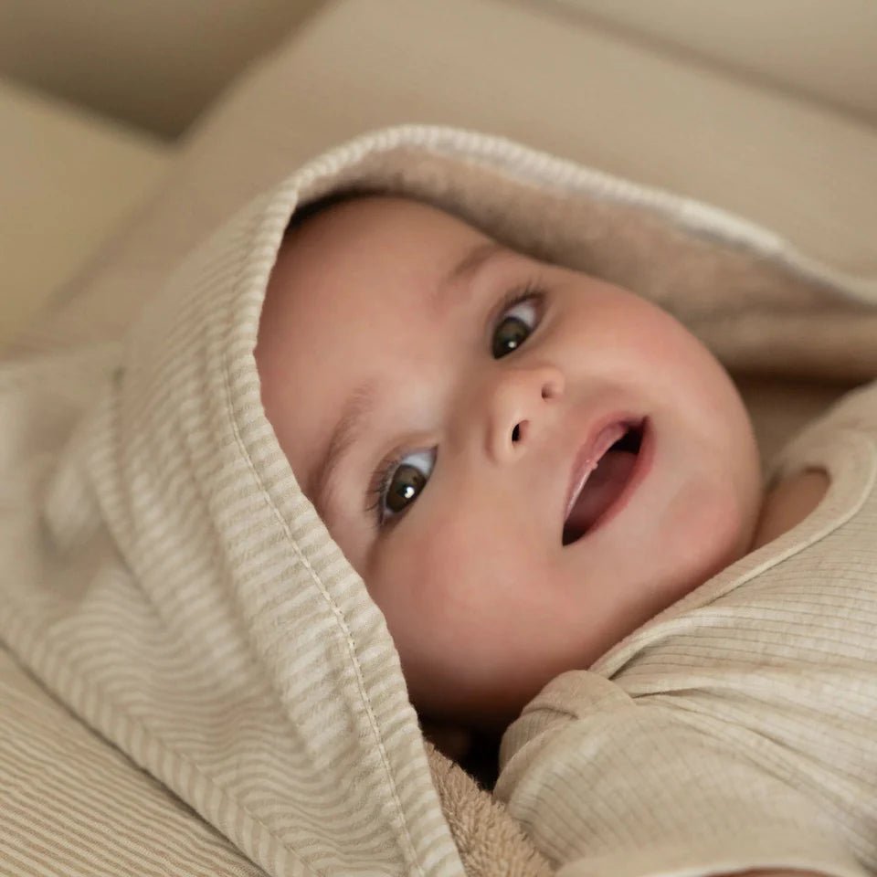 Little Dutch Badcape - Beige - 75 x 75 - Newborn Naturals - Baby Bunny - Casteleyn