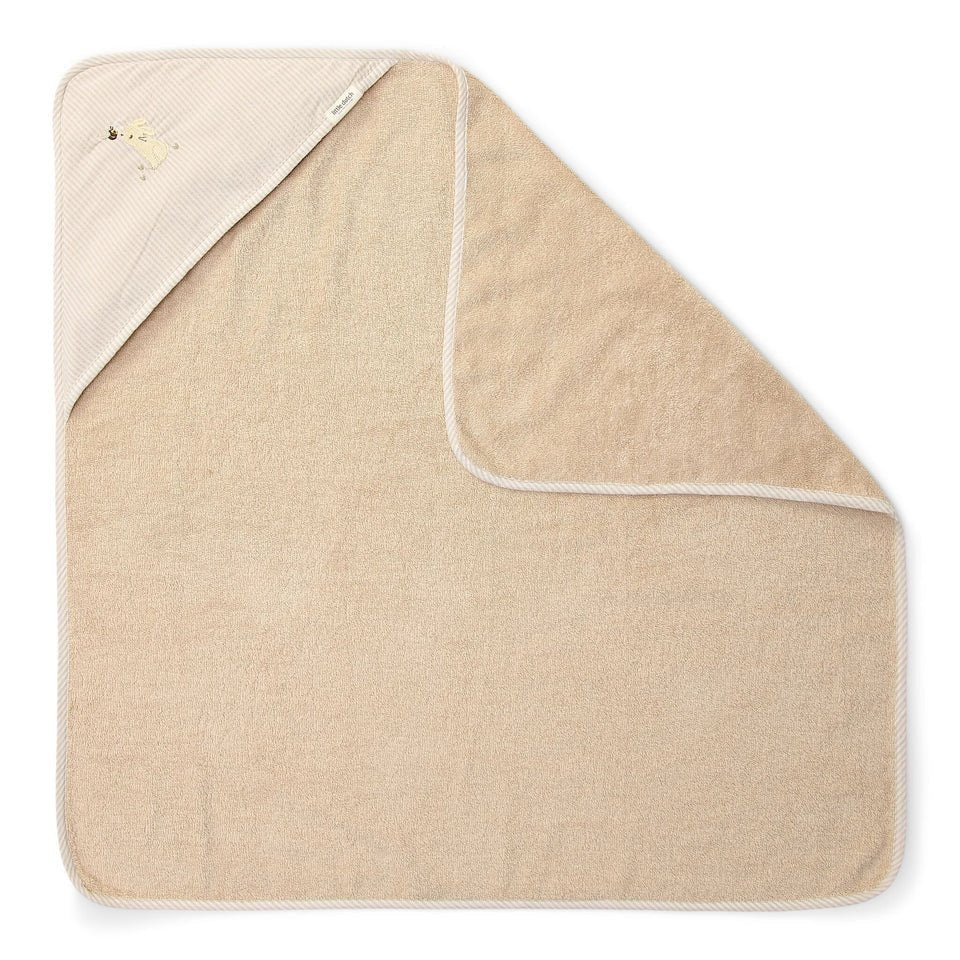 Little Dutch Badcape - Beige - 75 x 75 - Newborn Naturals - Baby Bunny - Casteleyn
