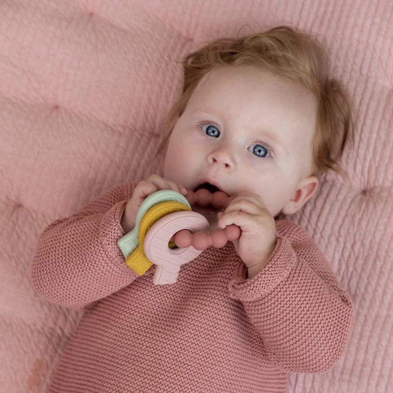 Little Dutch Bijtspeeltje sleutelbos roze - Casteleyn