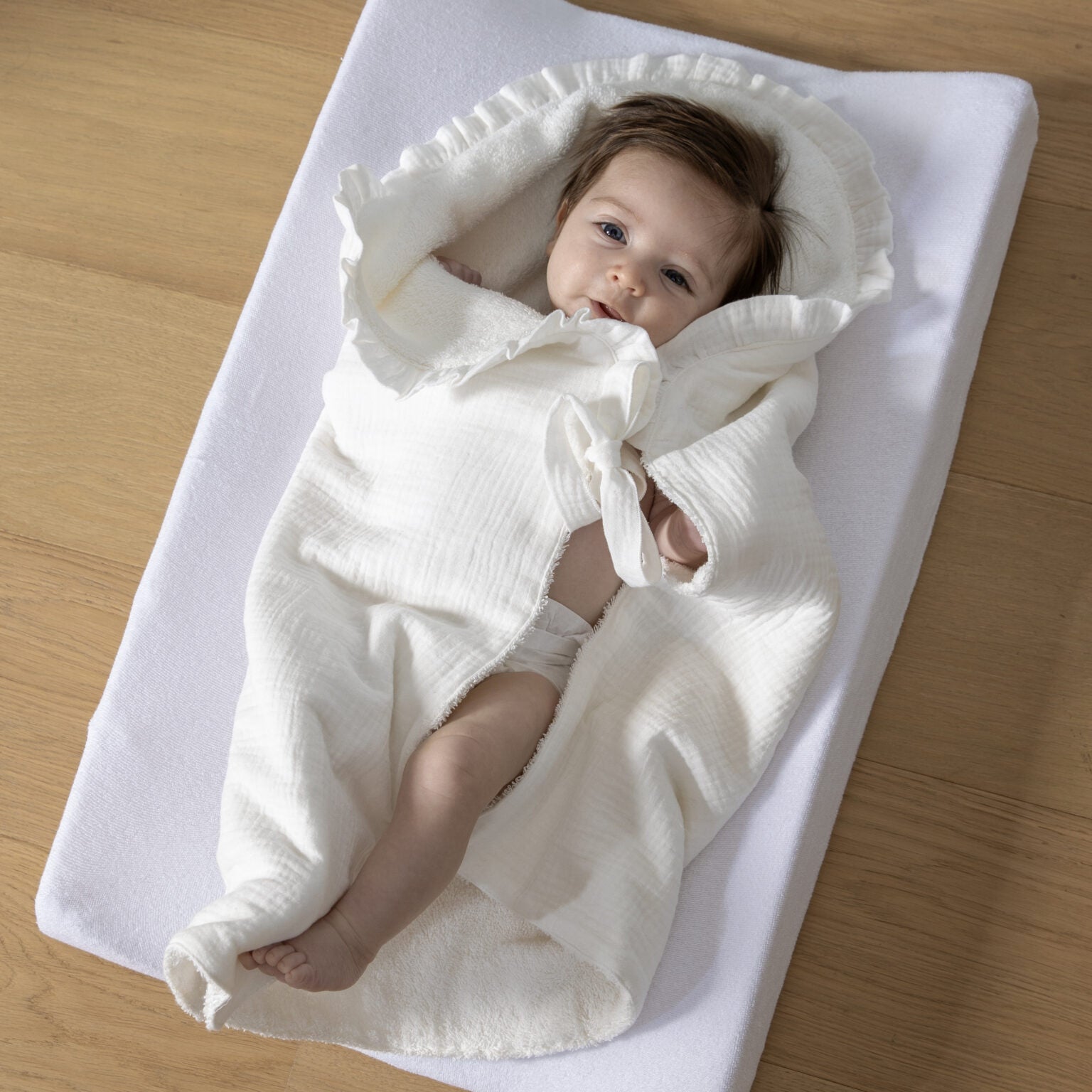 Living nature luxe handdoek tetra & badstof - Casteleyn