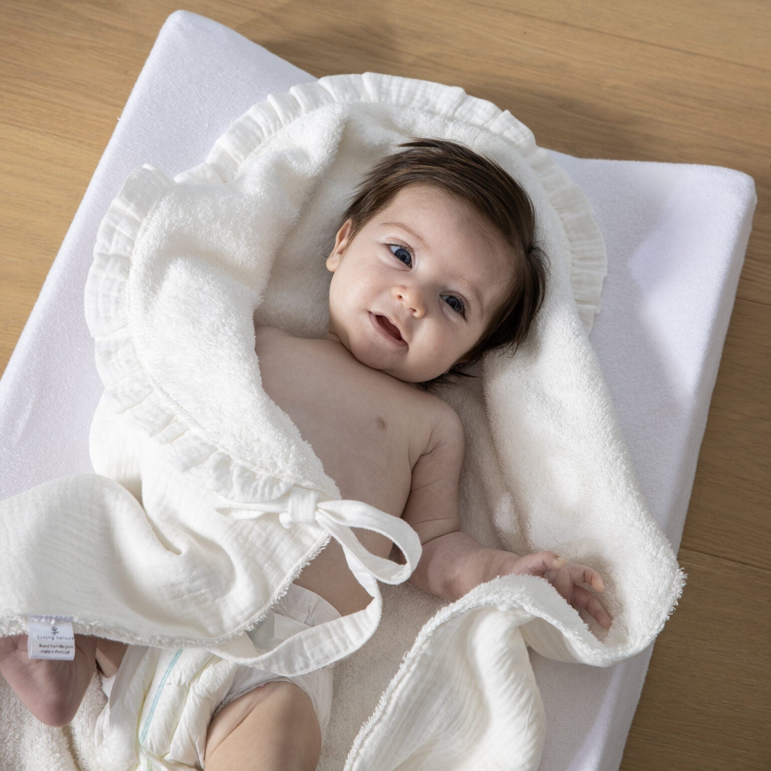 Living nature luxe handdoek tetra & badstof - Casteleyn