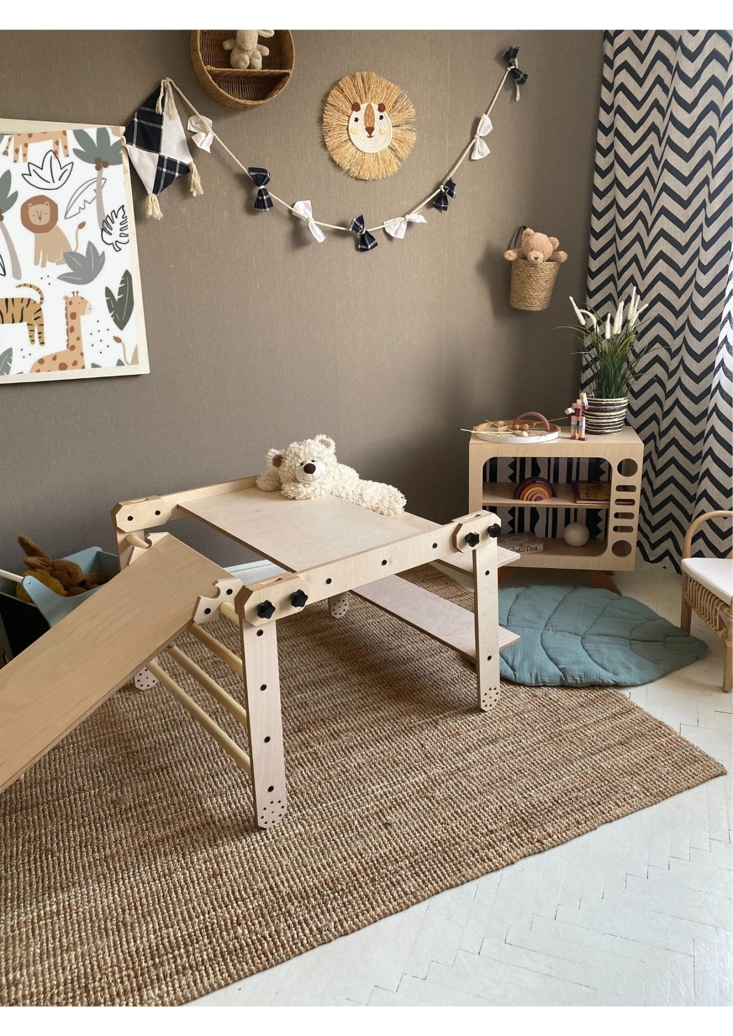 Luula NABU Montessori Klimset, Tafel en Tekenbord 3-in-1 - Casteleyn