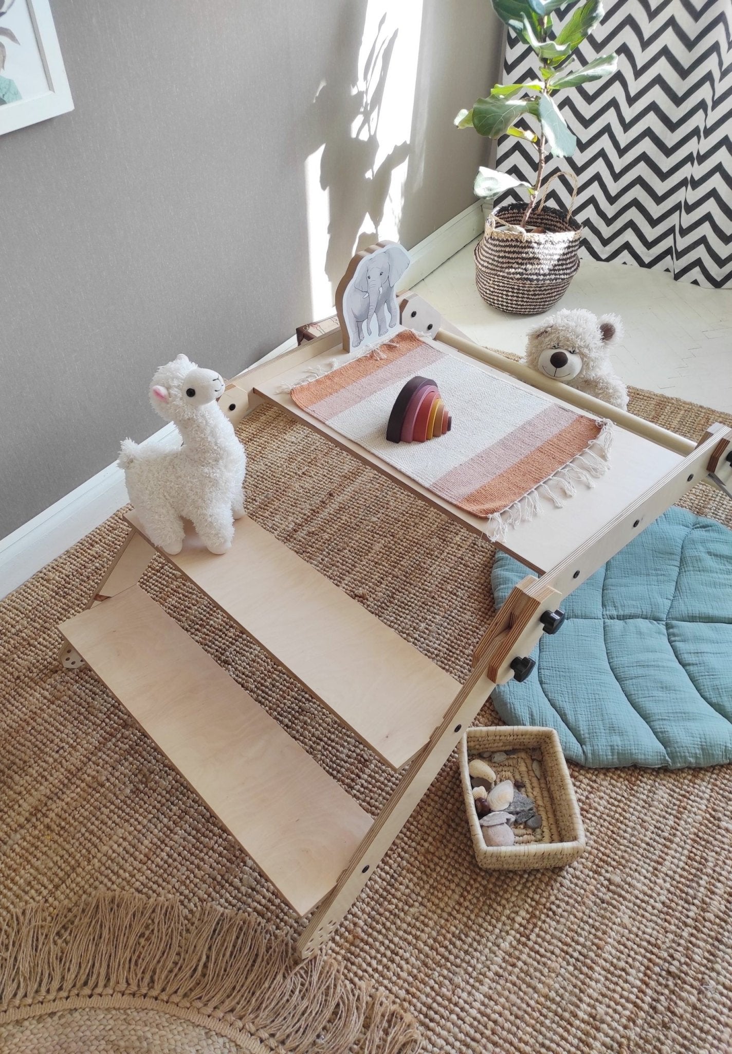 Luula NABU Montessori Klimset, Tafel en Tekenbord 3-in-1 - Casteleyn