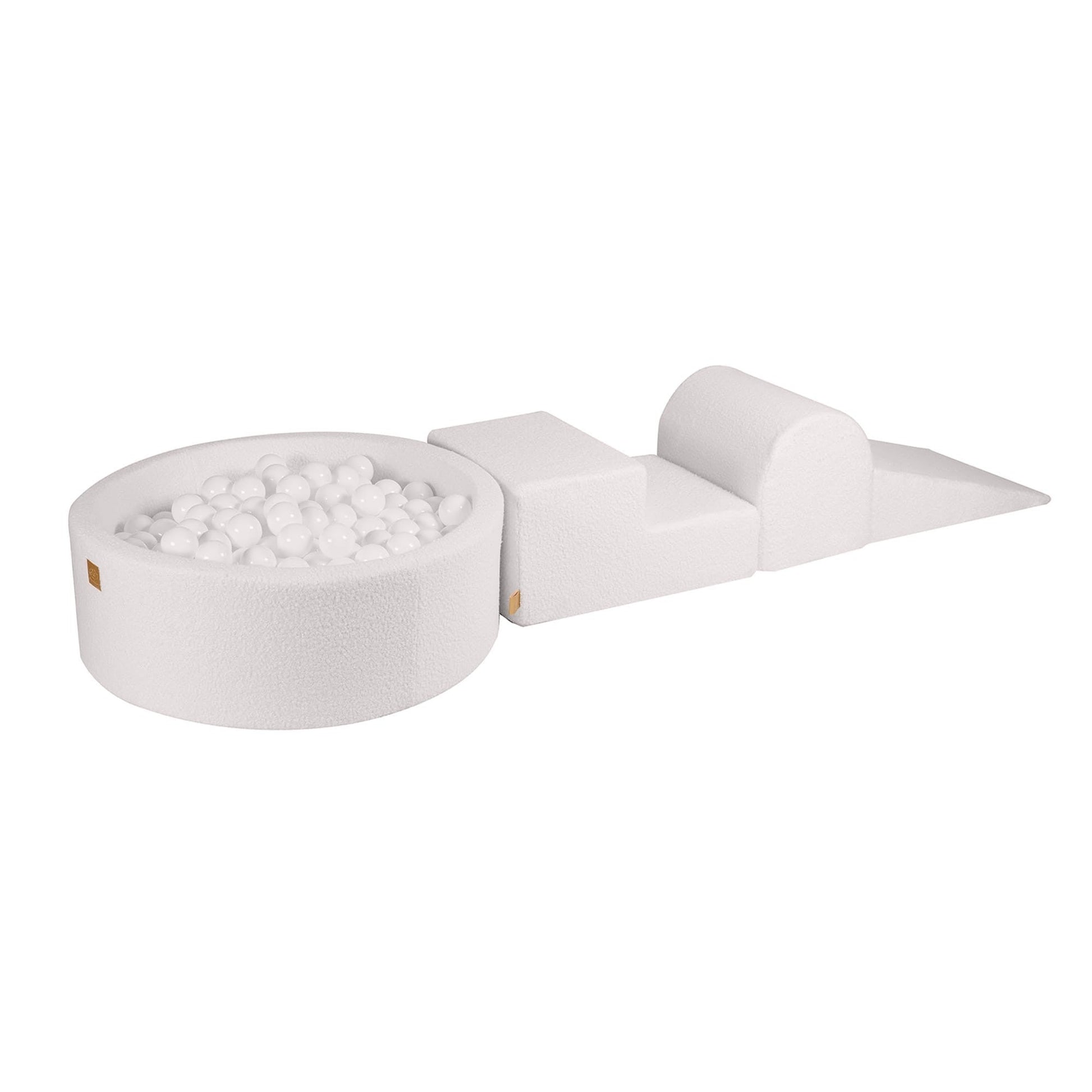 MeowBaby Boucle Speelset met Ballenbak – Witte Ballen - Casteleyn