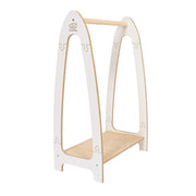 MeowBaby Kledingrek voor Kinderen met Boog – Klein, Wit - Casteleyn