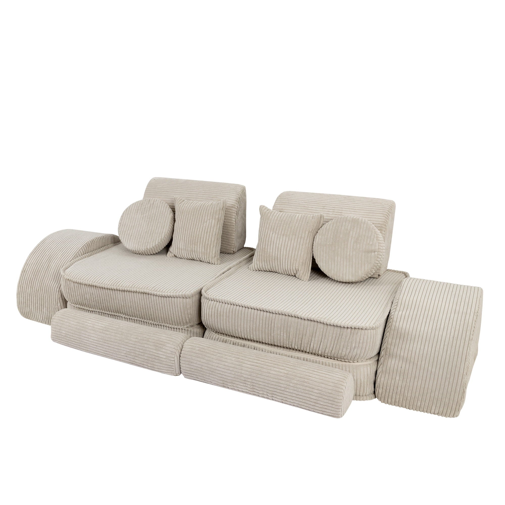 MeowBaby Modulaire Kindersofa Medium – Aesthetic Ecru Plus - Casteleyn