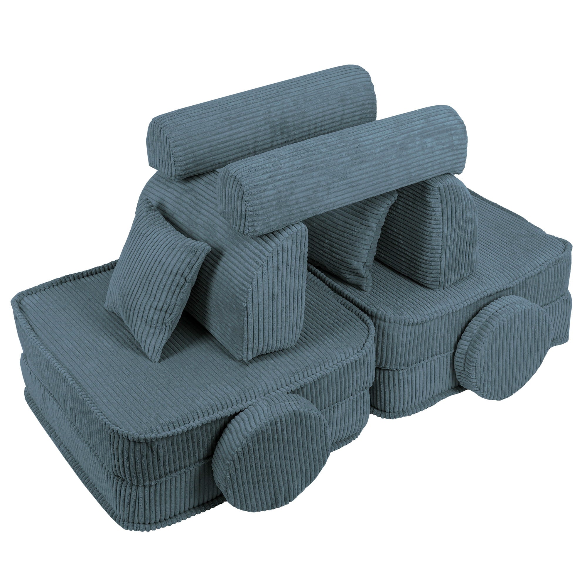 MeowBaby Modulaire Kindersofa Medium – Aesthetic Turquoise - Casteleyn