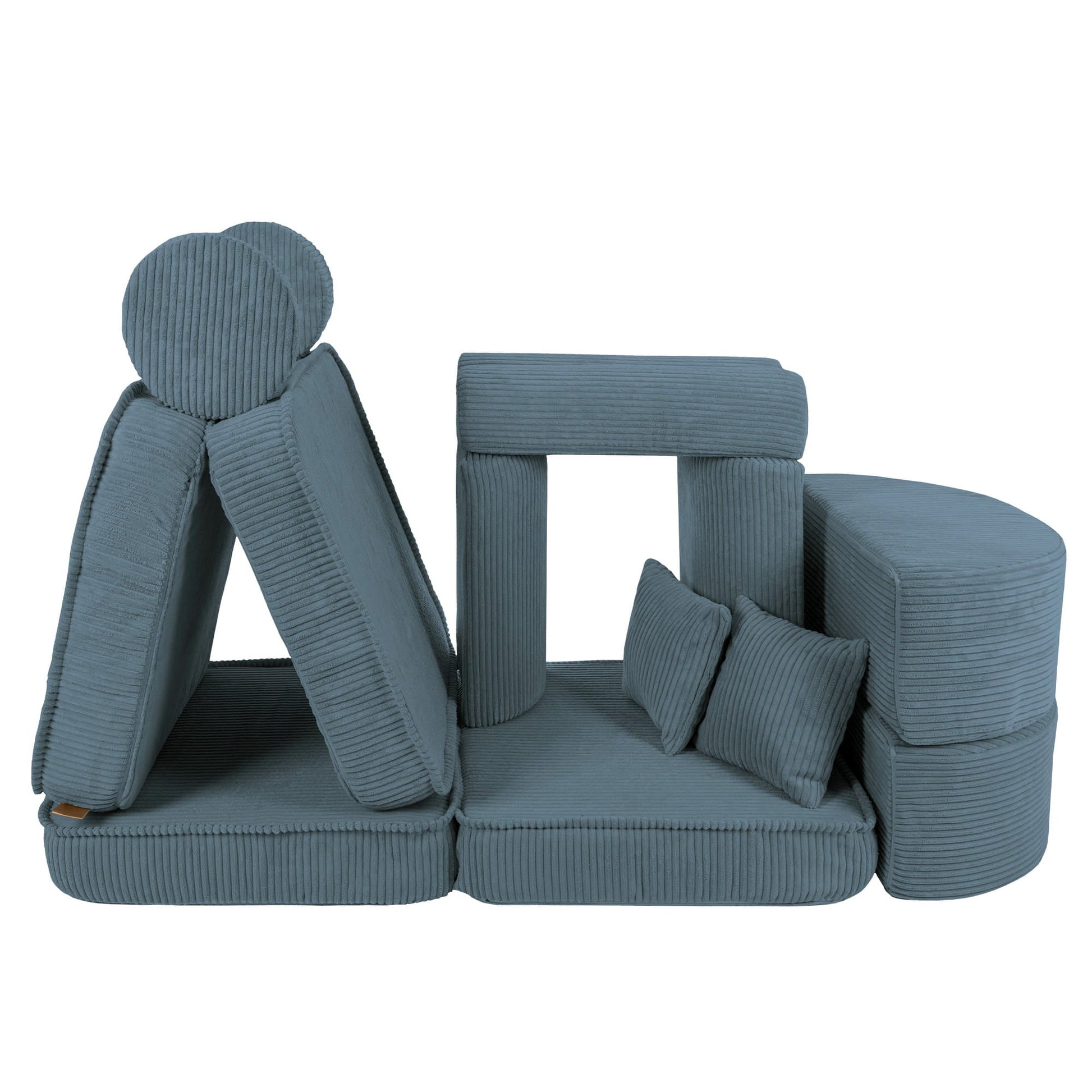 MeowBaby Modulaire Kindersofa Medium – Aesthetic Turquoise Plus - Casteleyn