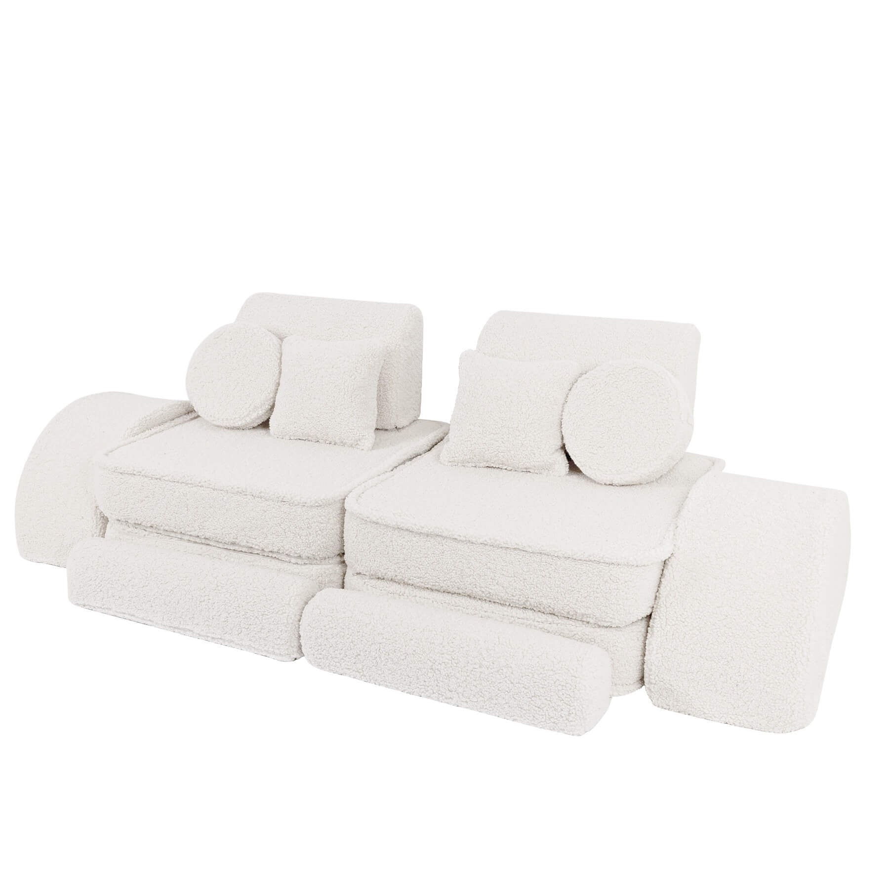 MeowBaby Modulaire Kindersofa Medium – Bearly Cream Plus - Casteleyn
