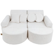 MeowBaby Modulaire Kindersofa Medium – Boucle White Plus - Casteleyn