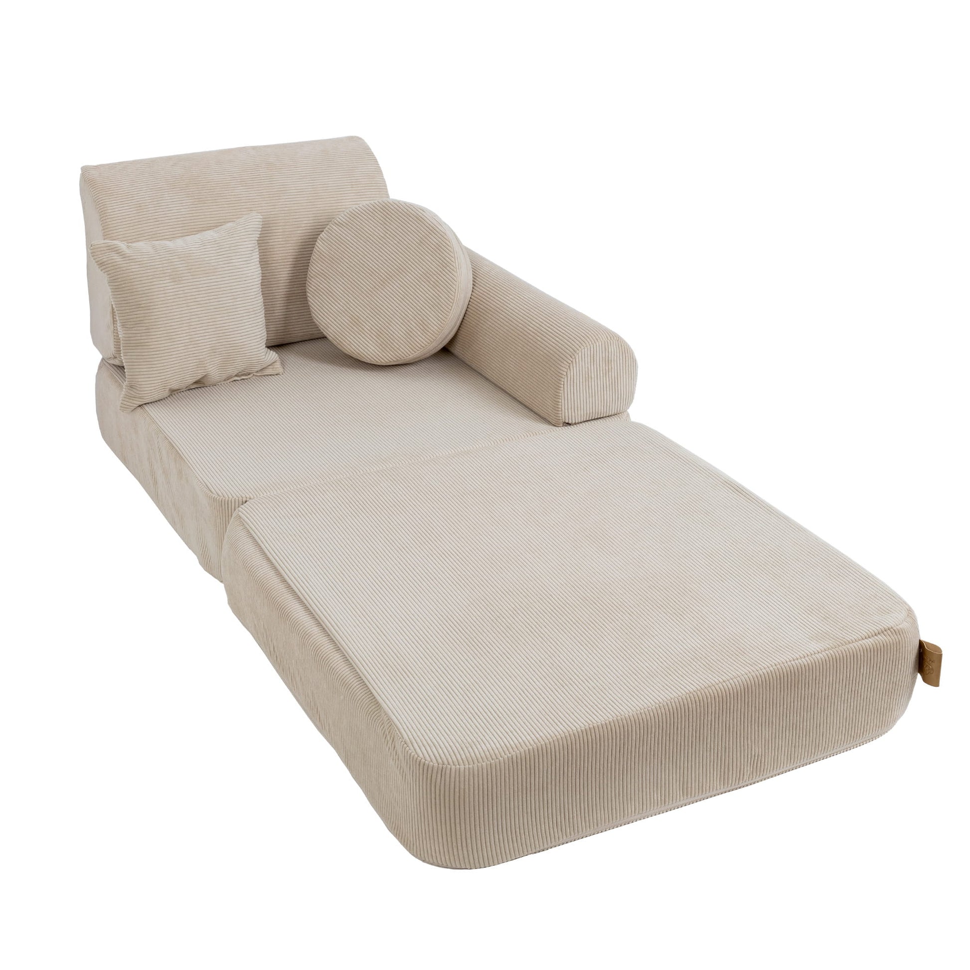 MeowBaby Modulaire Kindersofa Medium – Slimcord Ecru - Casteleyn