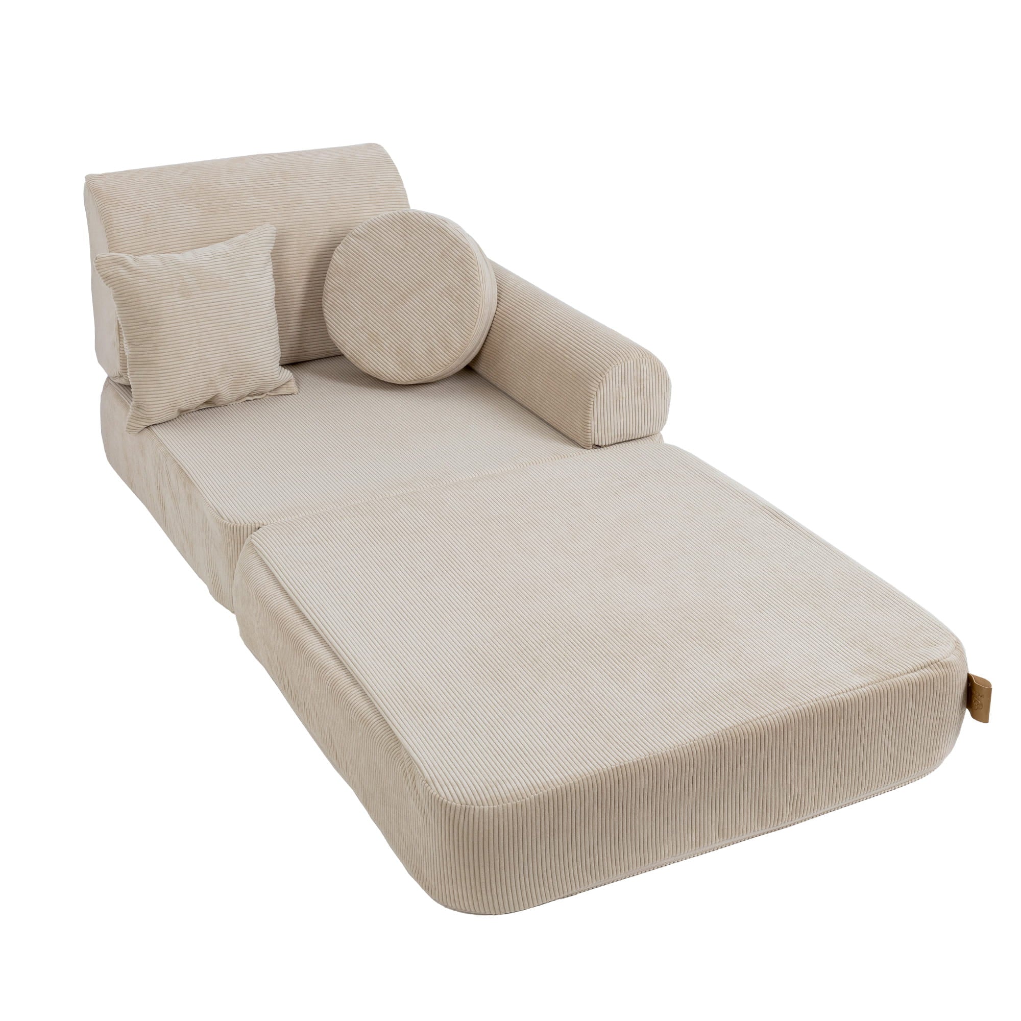 MeowBaby Modulaire Kindersofa Medium – Slimcord Ecru - Casteleyn