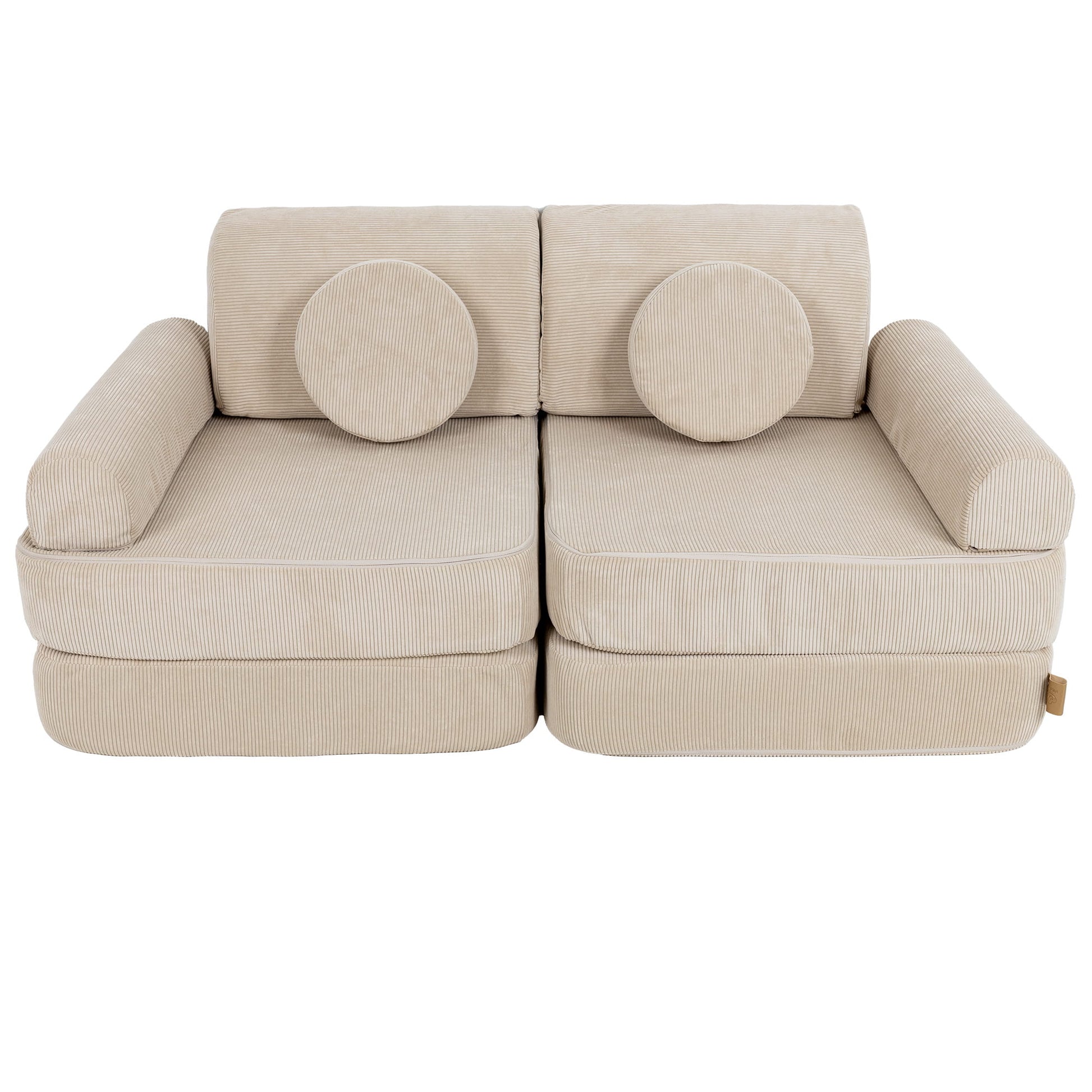 MeowBaby Modulaire Kindersofa Medium – Slimcord Ecru - Casteleyn