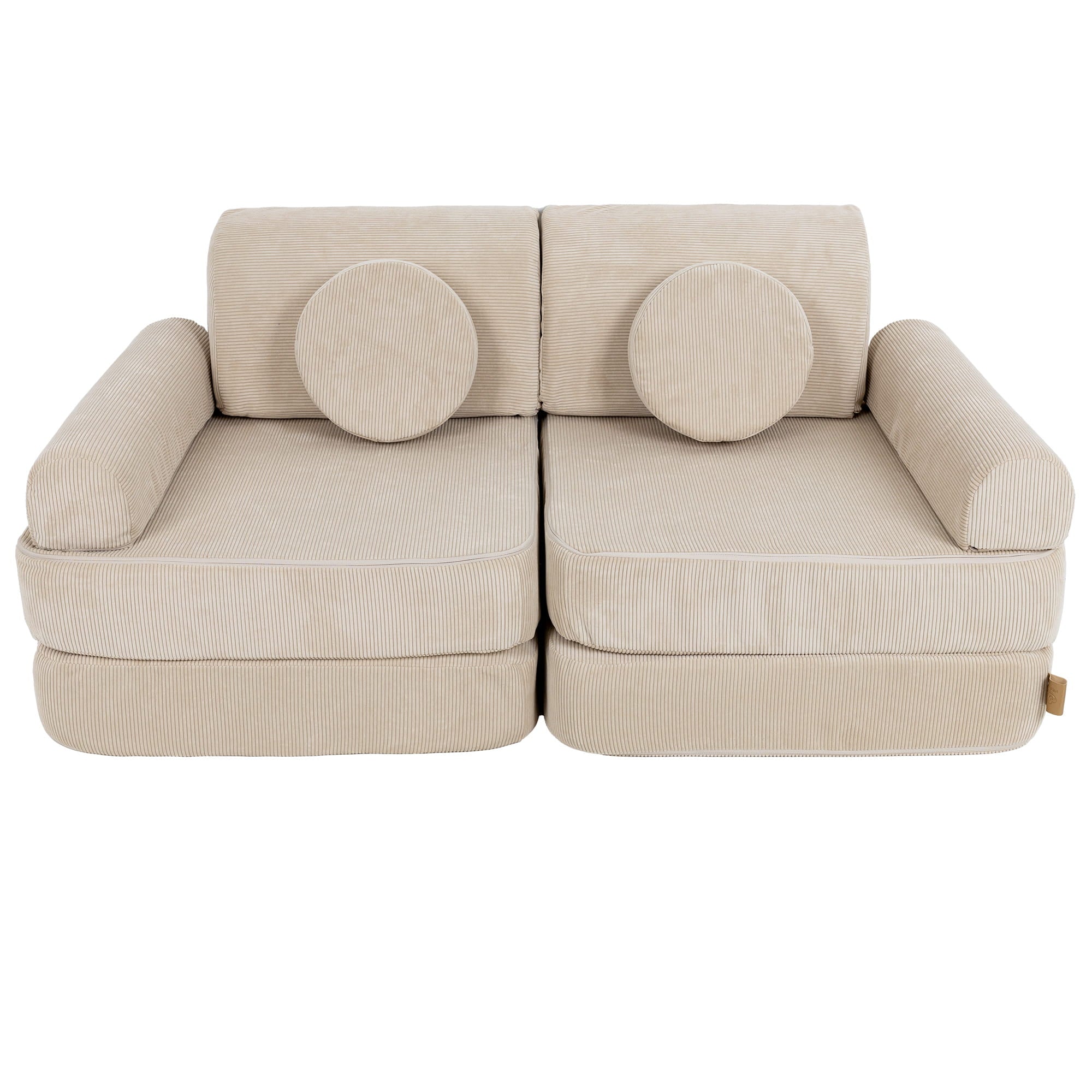 MeowBaby Modulaire Kindersofa Medium – Slimcord Ecru - Casteleyn
