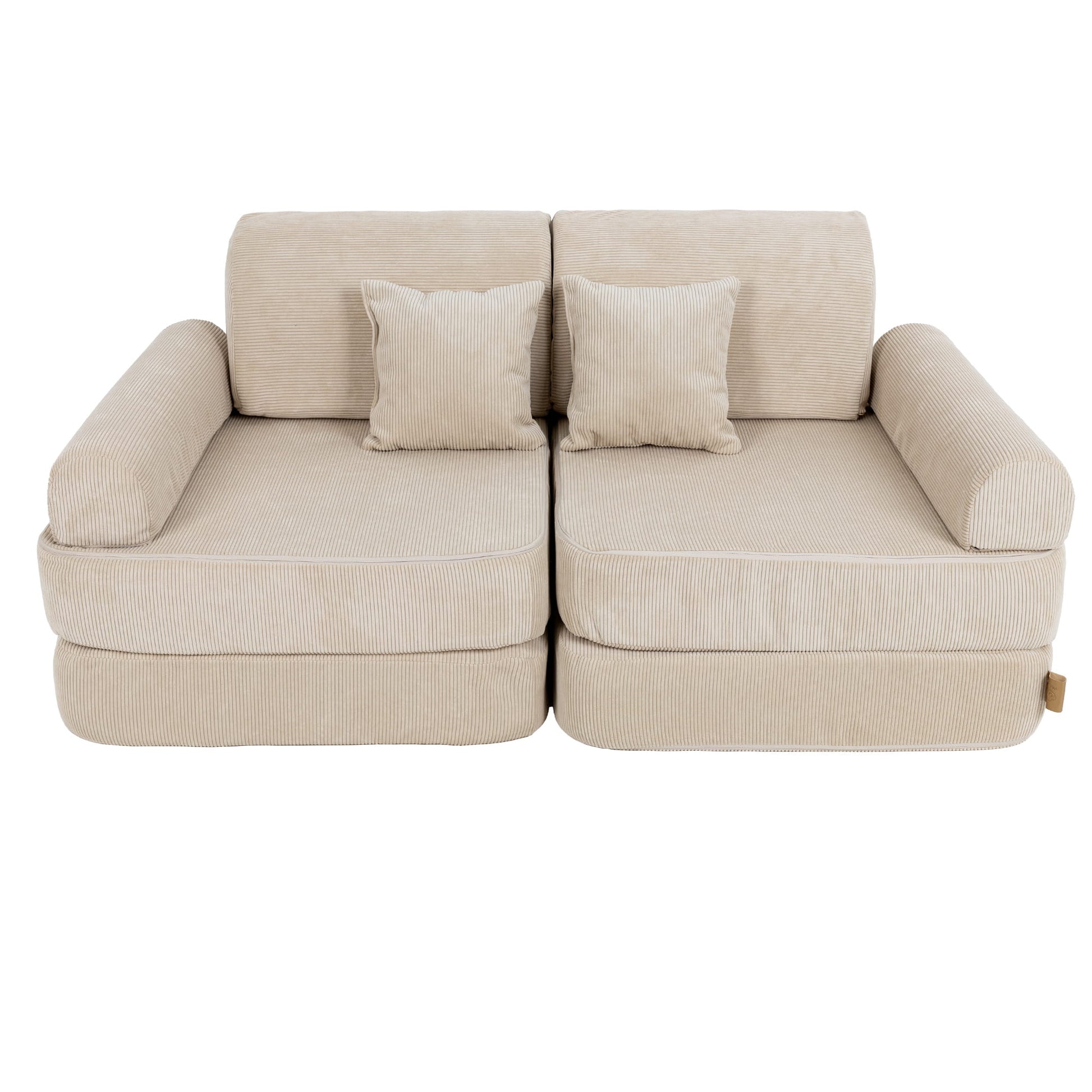 MeowBaby Modulaire Kindersofa Medium – Slimcord Ecru - Casteleyn