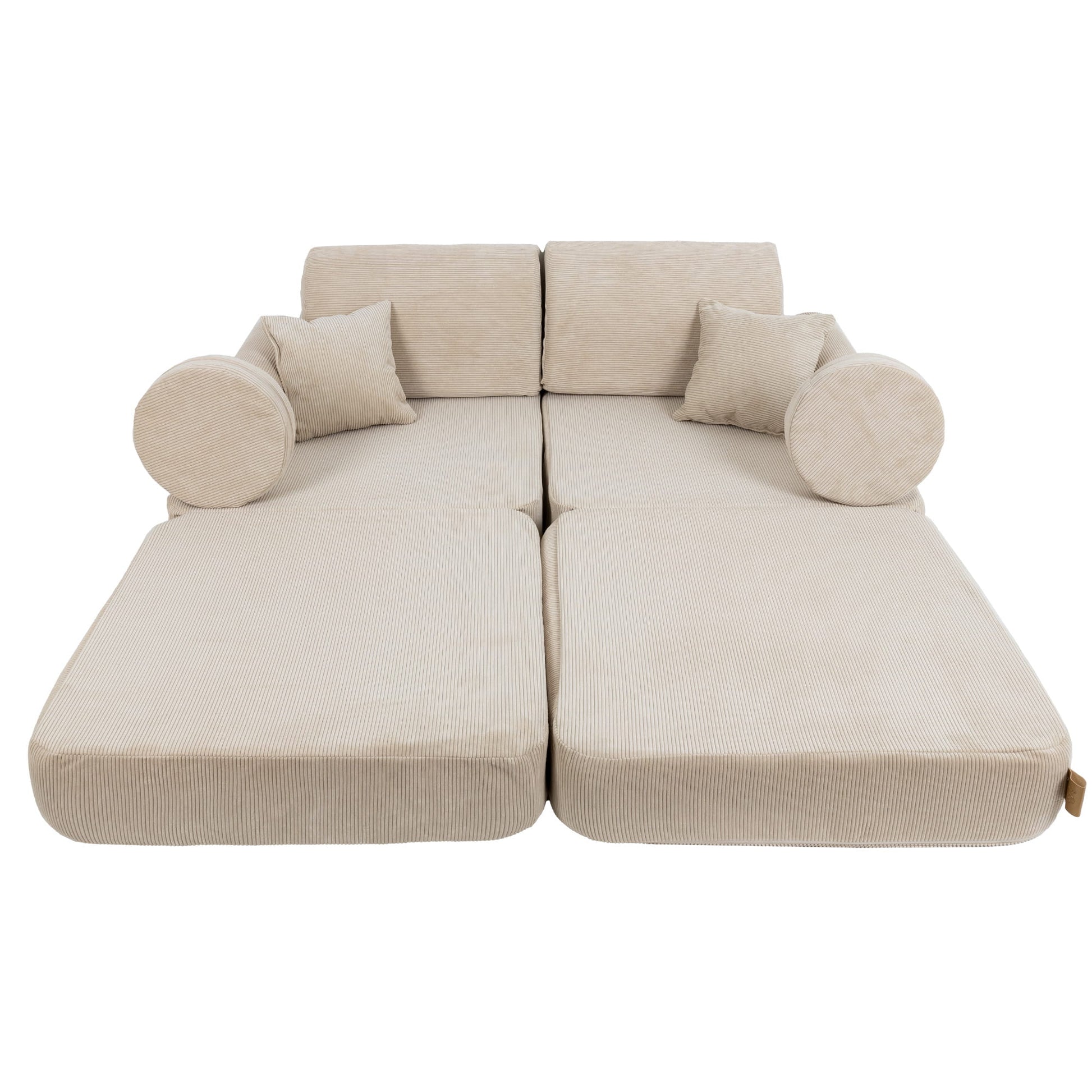 MeowBaby Modulaire Kindersofa Medium – Slimcord Ecru - Casteleyn
