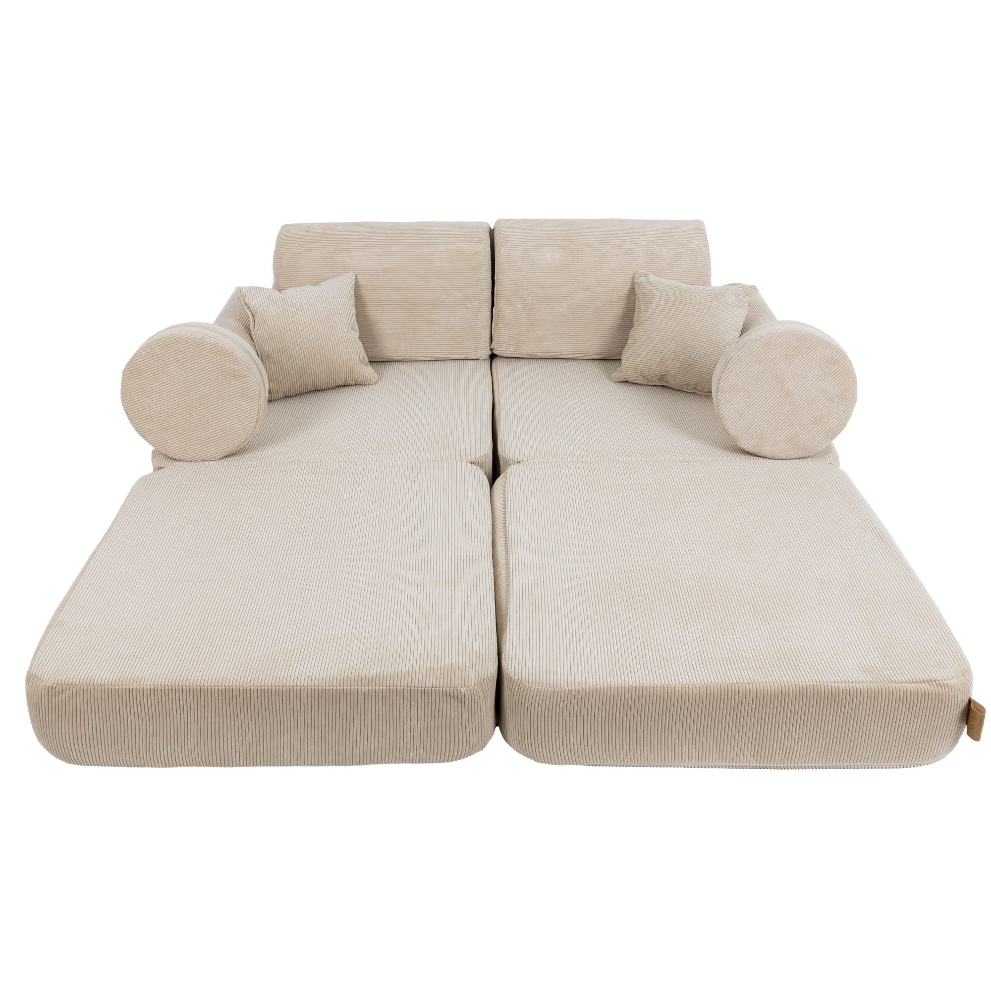 MeowBaby Modulaire Kindersofa Medium – Slimcord Ecru - Casteleyn