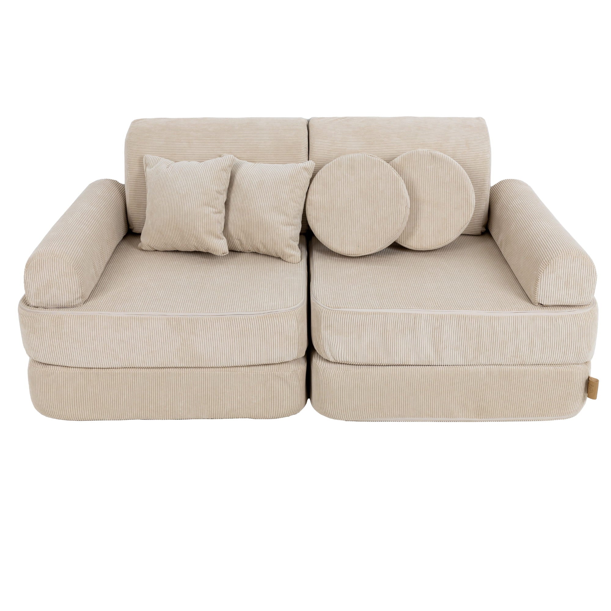 MeowBaby Modulaire Kindersofa Medium – Slimcord Ecru - Casteleyn