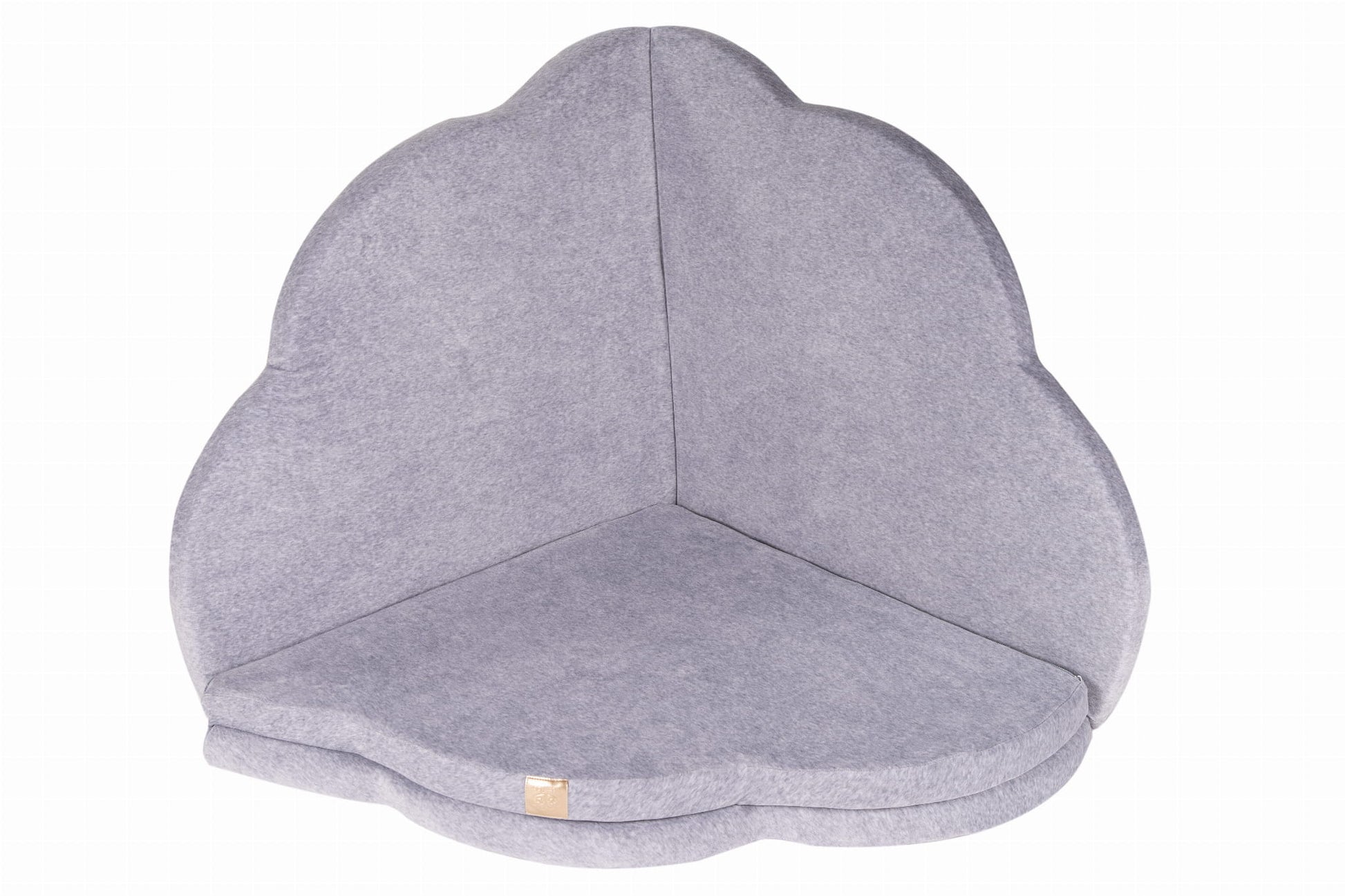 MeowBaby Speelmat Wolk – Lichtgrijs Velvet - Casteleyn