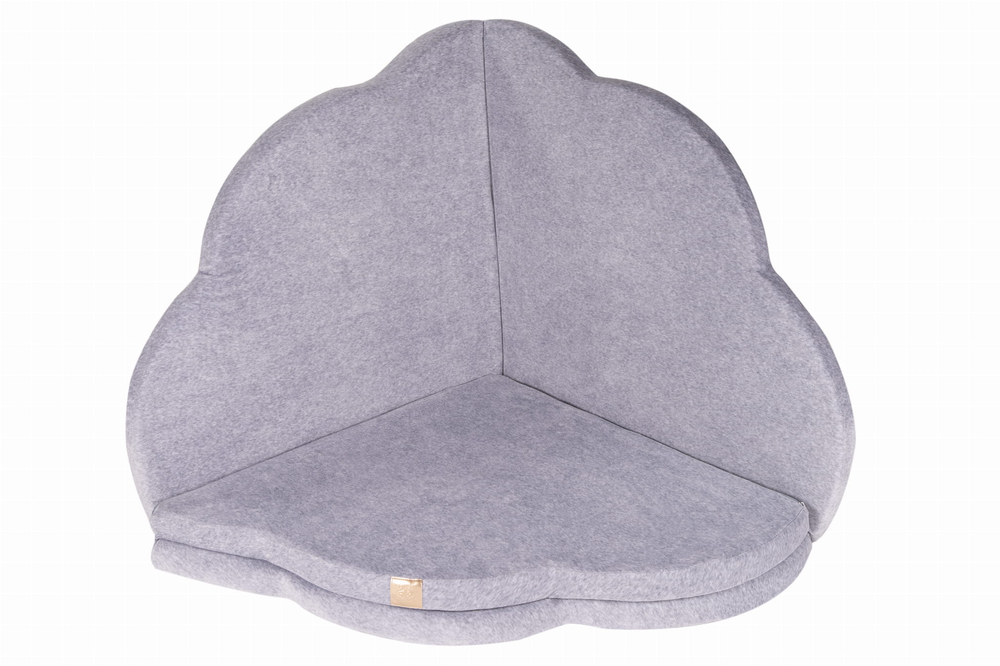 MeowBaby Speelmat Wolk – Lichtgrijs Velvet - Casteleyn