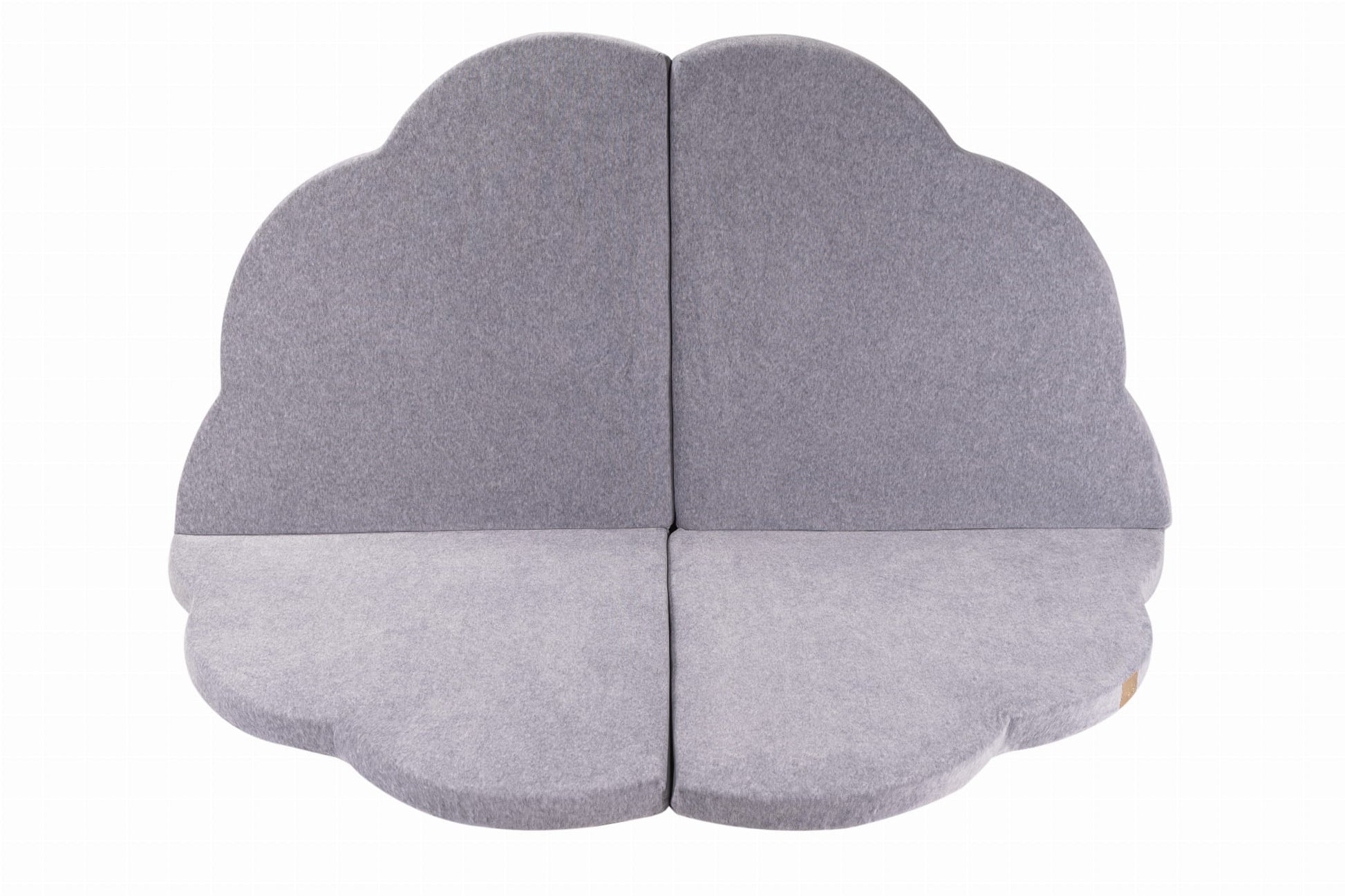 MeowBaby Speelmat Wolk – Lichtgrijs Velvet - Casteleyn