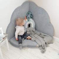 MeowBaby Speelmat Wolk – Lichtgrijs Velvet