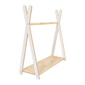 MeowBaby Tipi Kledingrek voor Kinderen – Groot, Wit
