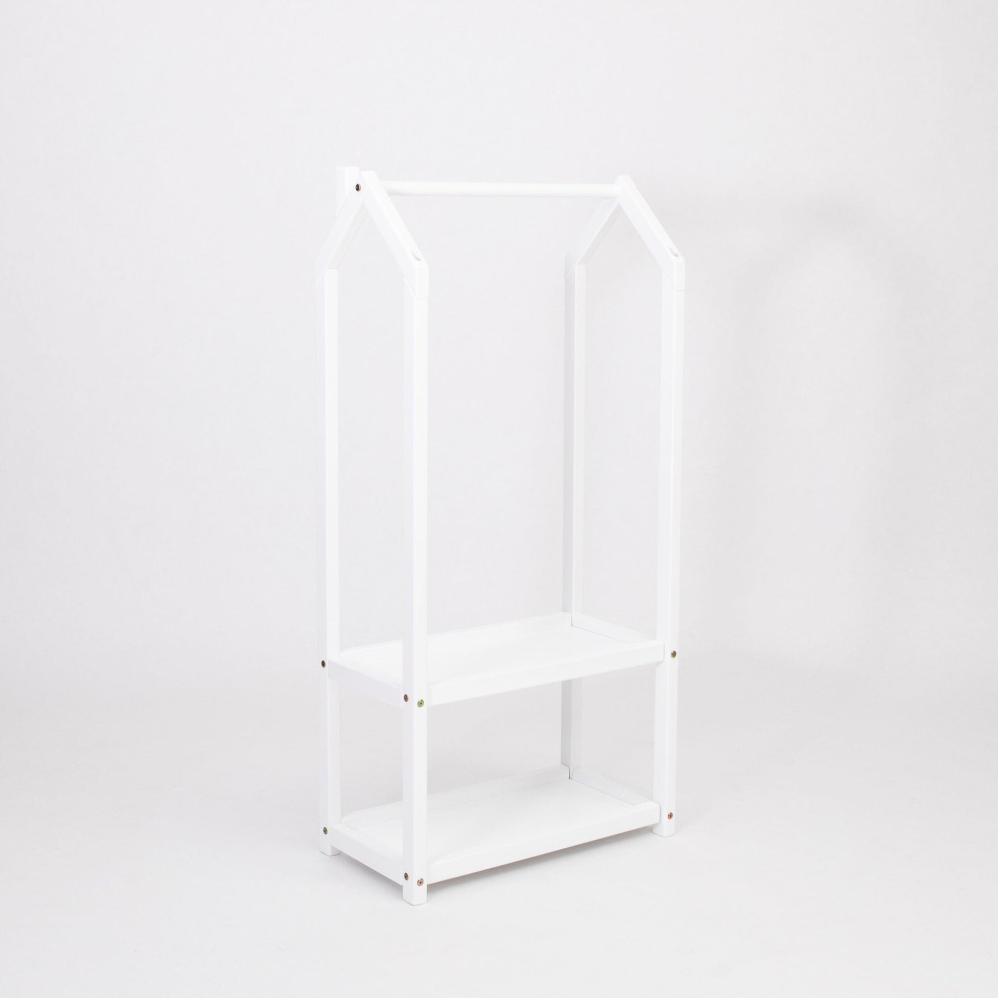 Montessori House Bed Huisvormig Kledingrek met Opbergruimte - Casteleyn