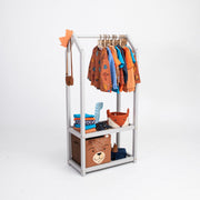 Montessori House Bed Huisvormig Kledingrek met Opbergruimte - Casteleyn