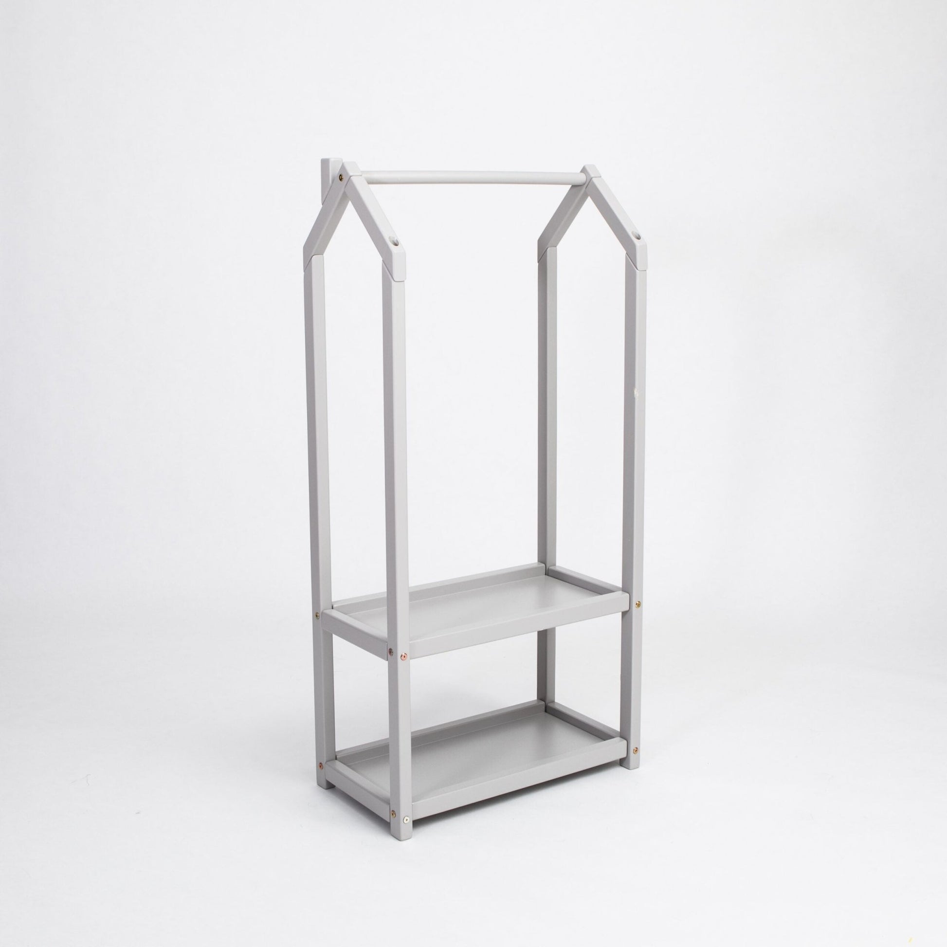Montessori House Bed Huisvormig Kledingrek met Opbergruimte - Casteleyn