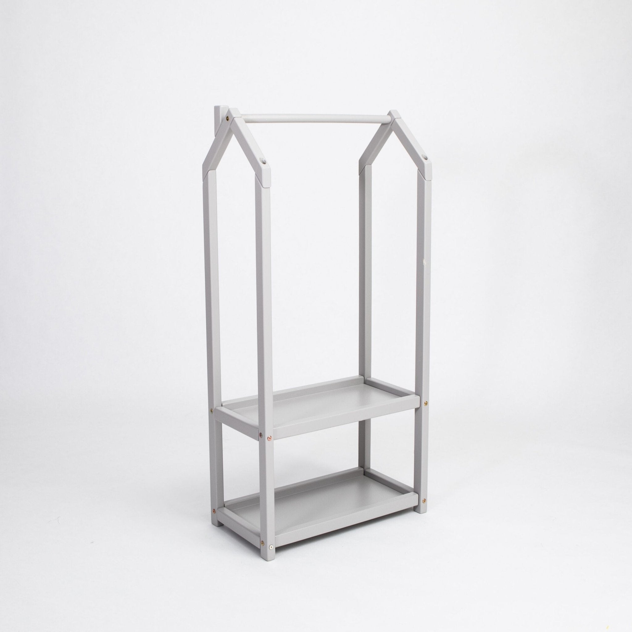 Montessori House Bed Huisvormig Kledingrek met Opbergruimte - Casteleyn