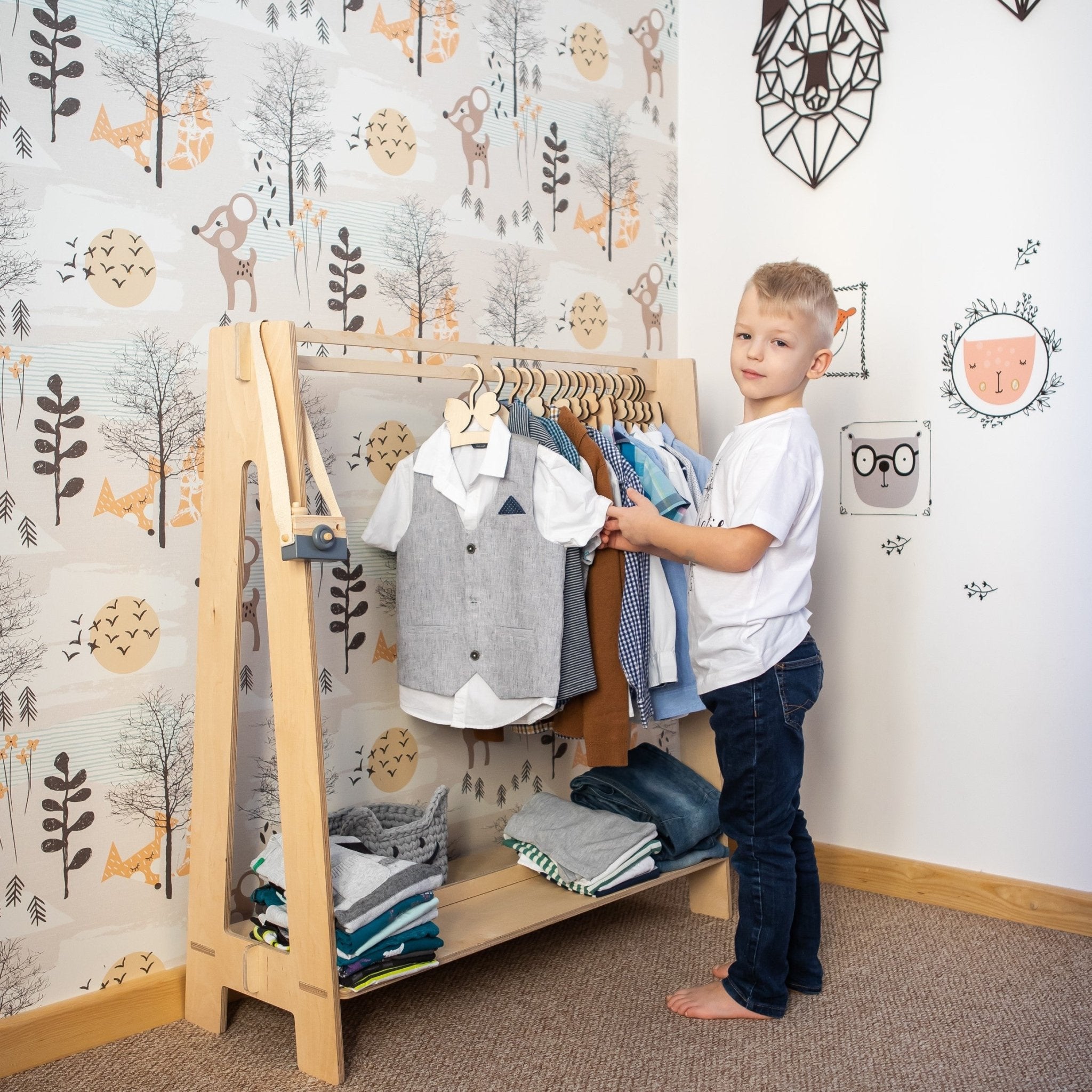 Montessori House Bed Kledingrek voor Peuters - Casteleyn