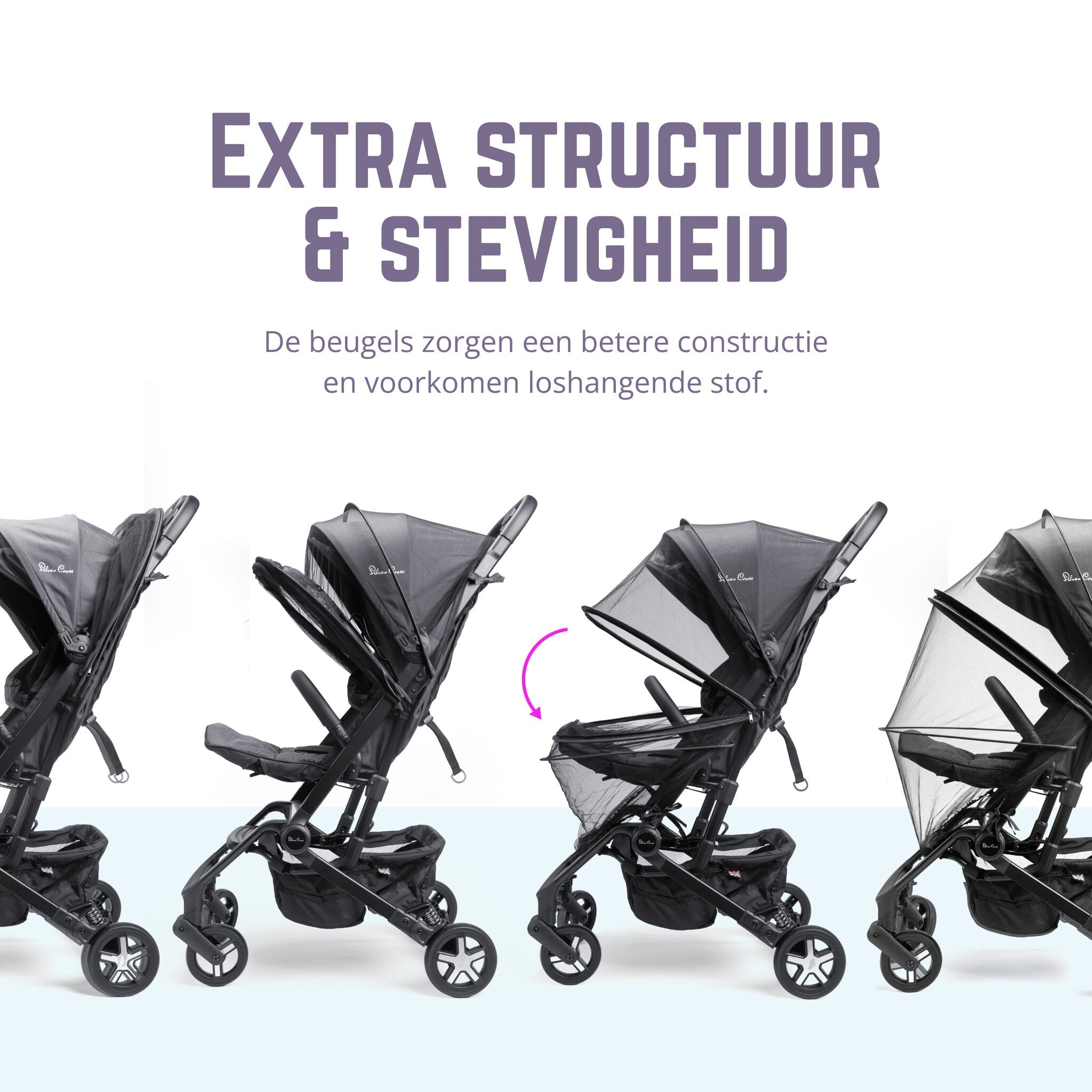 Muggennet voor de kinderwagen en buggy - Casteleyn