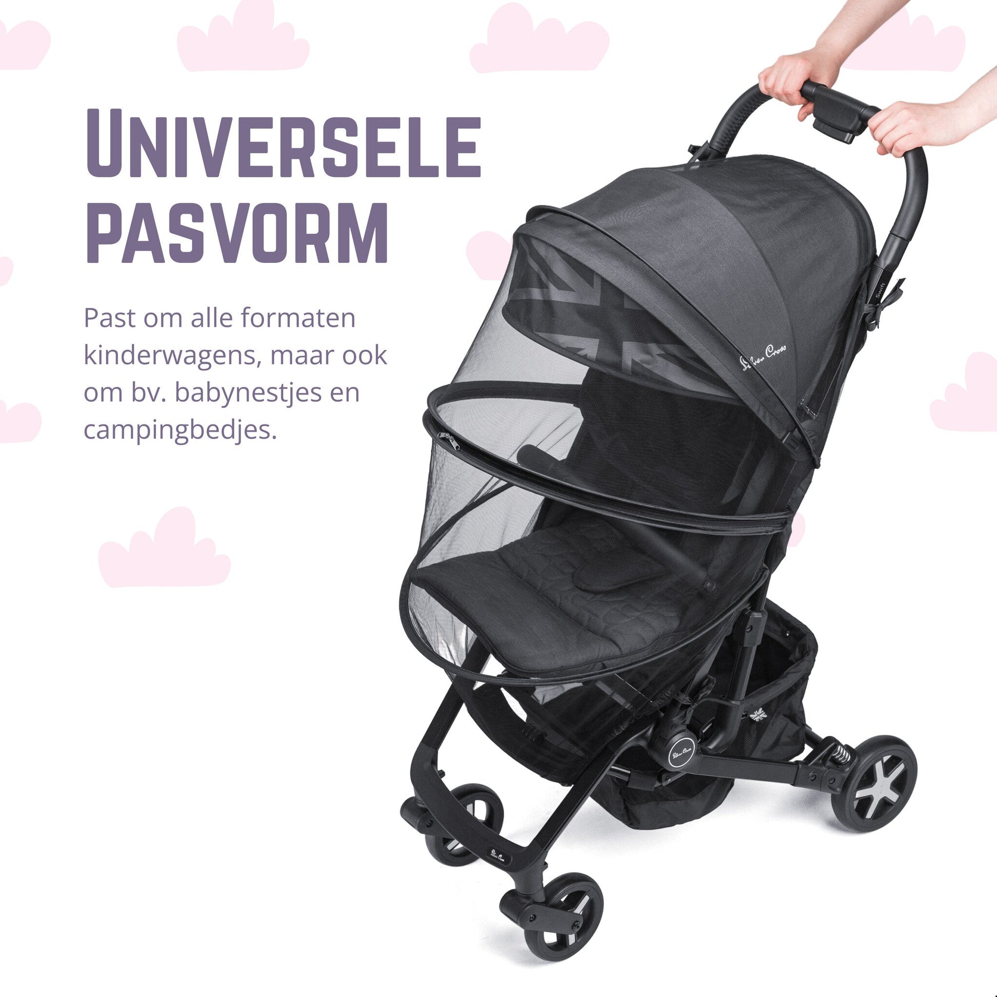 Muggennet voor de kinderwagen en buggy - Casteleyn