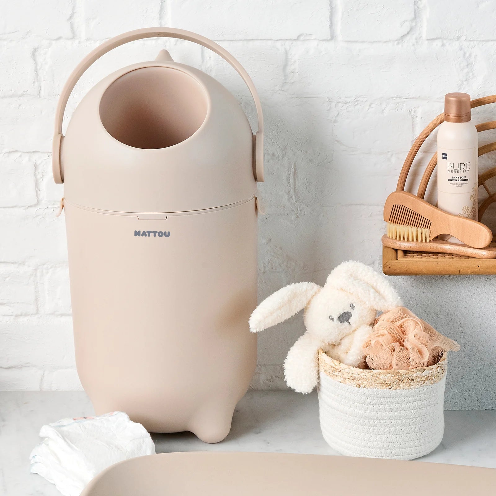 Nattou Luieremmer Dropy Beige - Casteleyn