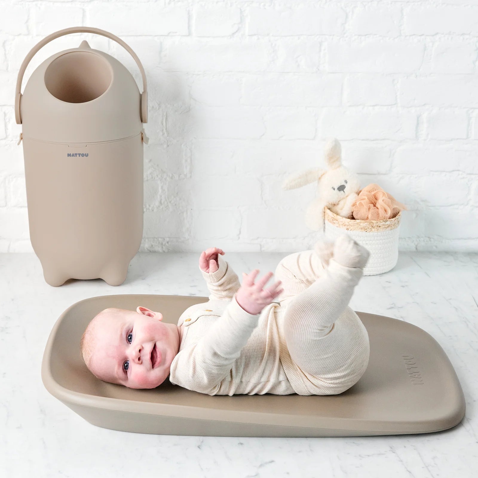 Nattou Luieremmer Dropy taupe - Casteleyn
