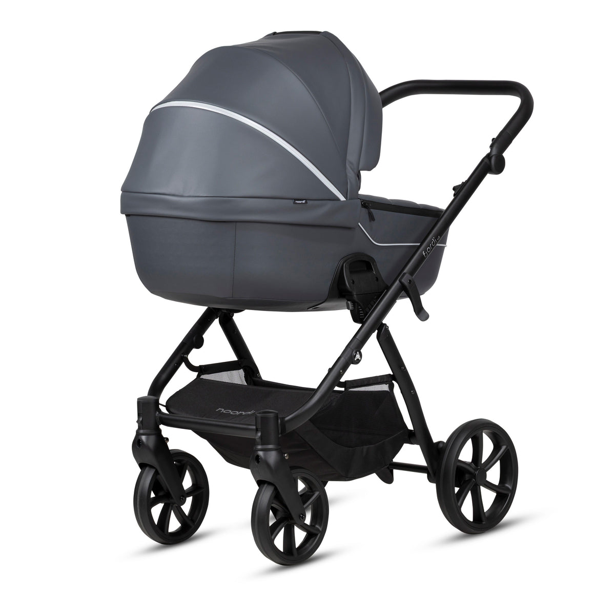 Noordi Fjordi V2 Leather 2-in-1 Kinderwagen – Shadow Grey - Casteleyn