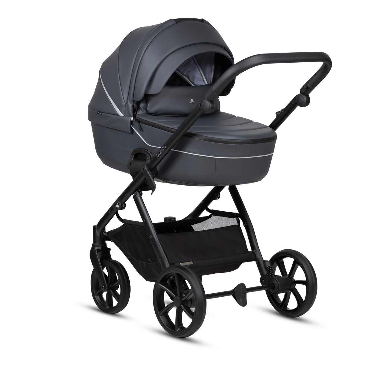 Noordi Fjordi V2 Leather 2-in-1 Kinderwagen – Shadow Grey - Casteleyn