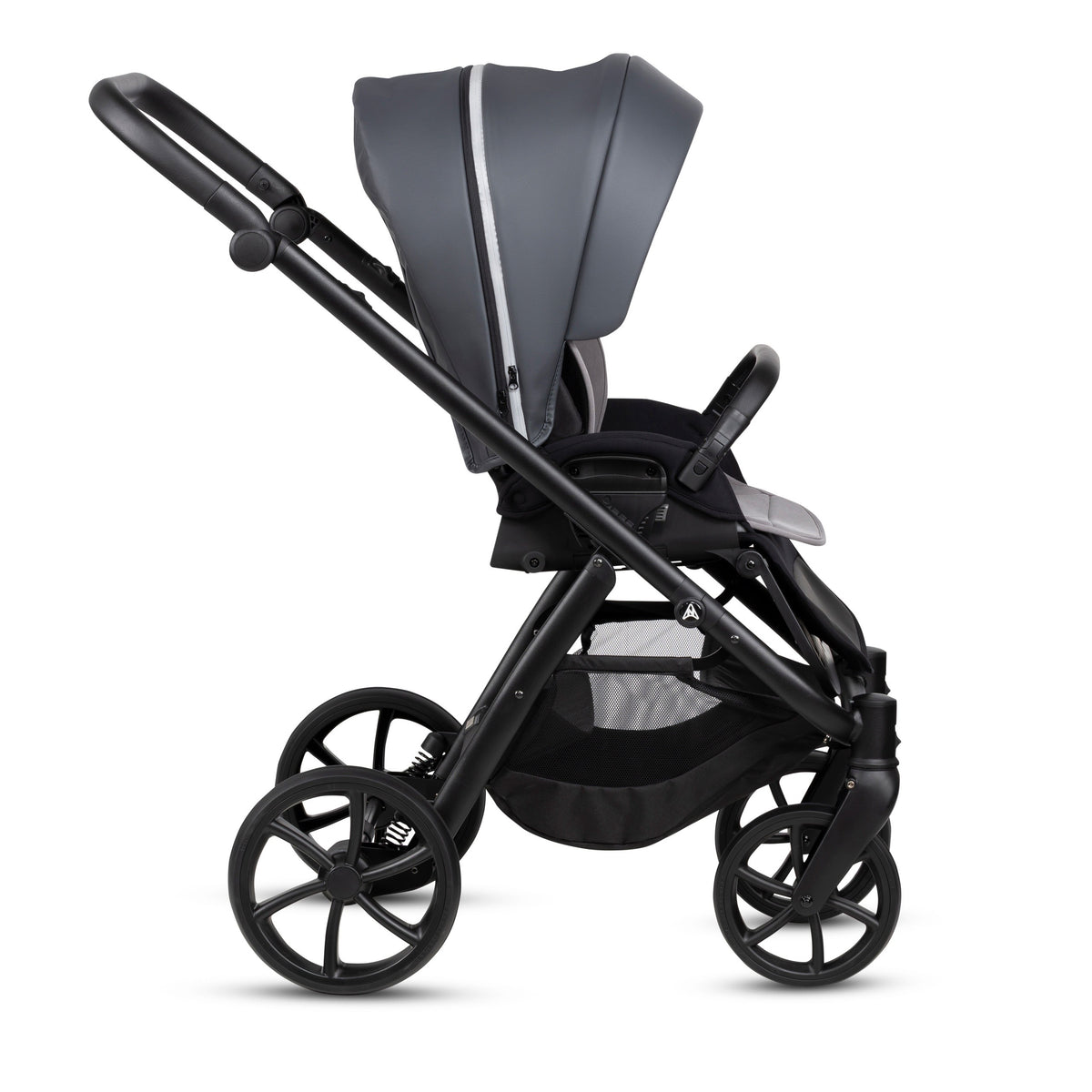 Noordi Fjordi V2 Leather 2-in-1 Kinderwagen – Shadow Grey - Casteleyn