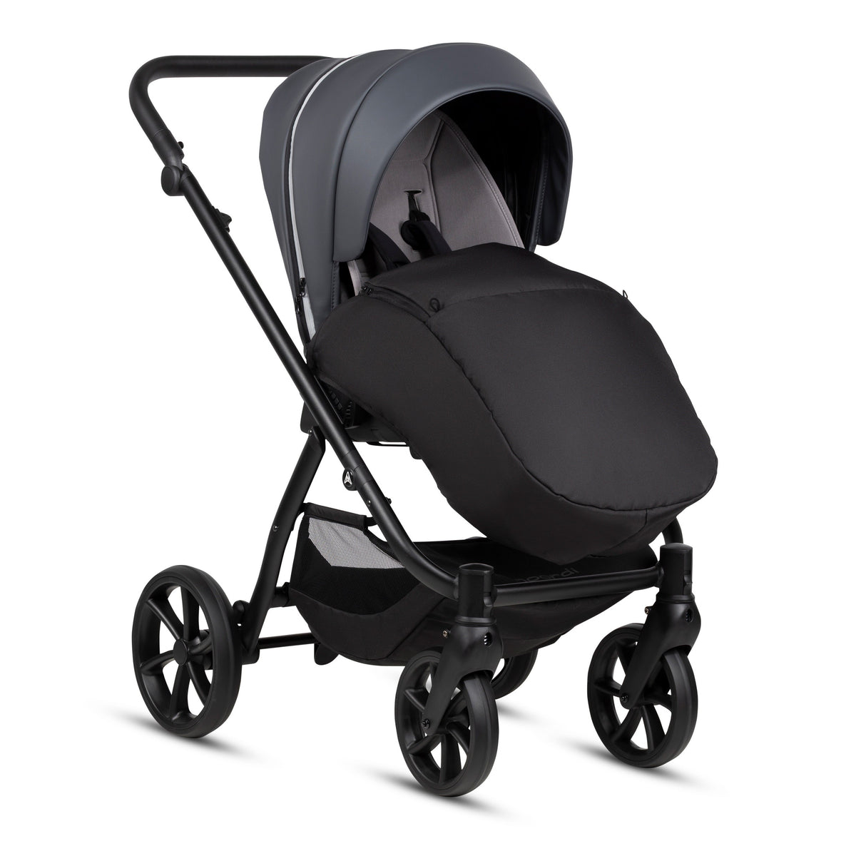 Noordi Fjordi V2 Leather 2-in-1 Kinderwagen – Shadow Grey - Casteleyn
