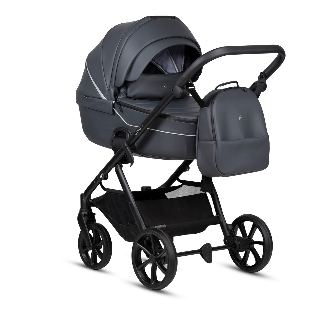 Noordi Fjordi V2 Leather 2-in-1 Kinderwagen – Shadow Grey - Casteleyn