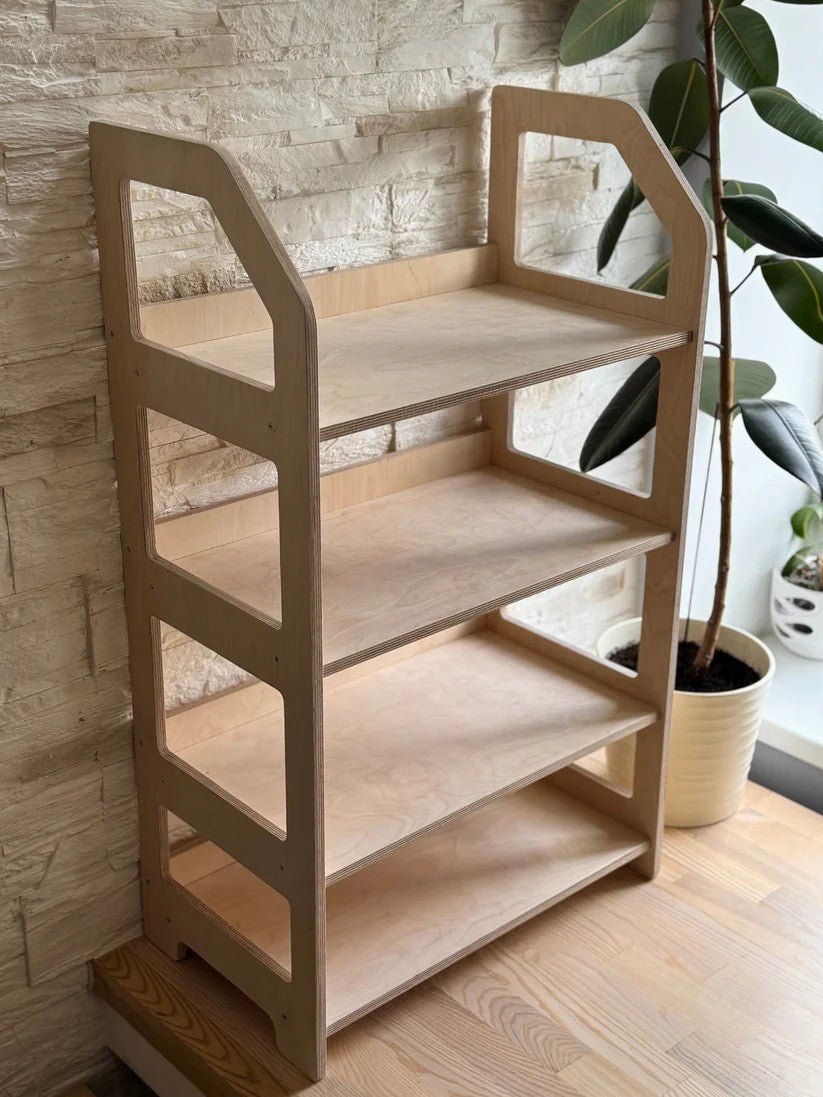 OakHill Montessori Houten Boekenkast – Speelgoedrek voor de Kinderkamer - Casteleyn