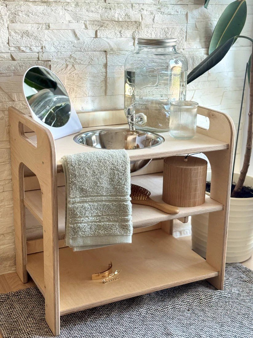 OakHill Montessori Wasmeubel met Deksel – Klein Enkel - Casteleyn