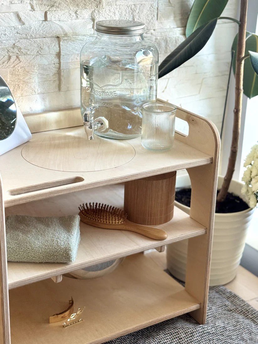 OakHill Montessori Wasmeubel met Deksel – Klein Enkel - Casteleyn